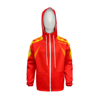 Combinaison de moto personnalisée imprimée par transfert thermique % polyester |   Vêtements de course automobile unisexes coupe-vent, respirants, à séchage rapide et ignifuges