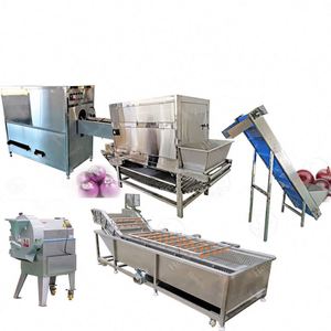 Ligne complète de machines à poudre d'oignons avec découpeuse, épluchage et pressée Caractéristiques des composants centraux - Product Image 1