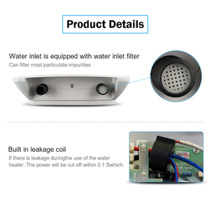 Chauffe-eau électrique instantané sans réservoir Anlabeier 2026, contrôlé par application intelligente, écran LED, en plastique, pour usage domestique (version anglaise) - Product Image 4