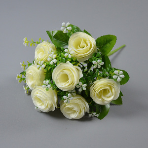 Ramo de Rosas Artificiales de Seda y Plástico al por Mayor para Bodas, Centro de Mesa, Decoración para Fiestas, Día de la Madre, Navidad - Product Image 4