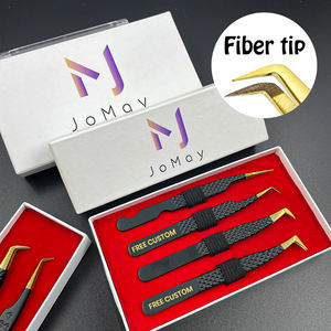 JOMAY-Pinzas de acero inoxidable en forma de L de 45 90 grados para extensión de pestañas, volumen ruso - Product Image 4