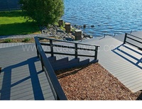 Revêtement de terrasse en composite bois-plastique pour extérieur, plancher en bois, revêtement de sol WPC gaufré 3D, terrasse composite
