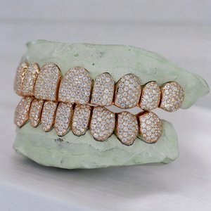 Grillz Moissanite VVS 10 sur 10 de Haute Qualité, Bijoux Hip Hop Personnalisés, Plaqué Or, Argent 925, Effet Givré, Cadeau de Fête Unisexe - Product Image 3