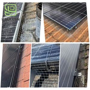 6 pollici X 100 ft in acciaio inox rete saldata pannello solare uccello filo di guardia Kit a prova di rete per pannelli solari - Product Image 4