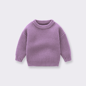 Ins <span class=keywords><strong>pull</strong></span> pour bébé garçon et fille, manteau en tricot ample automne hiver - Product Image 3