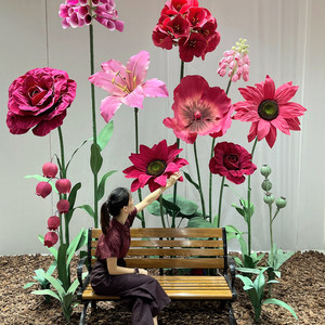 <span class=keywords><strong>ดอก</strong></span>กุหลาบกระดาษประดิษฐ์ขนาดใหญ่ งานศิลปะ<span class=keywords><strong>ดอก</strong></span>ไม้ ตกแต่งหน้าต่างห้างสรรพสินค้า ช่อดอกไม้ตกแต่งร้านค้า ของตกแต่งงานแต่งงาน - Product Image 2