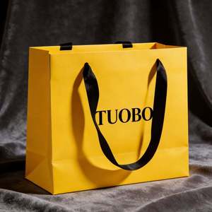 Sacs en papier kraft brun écologiques avec logo personnalisé, poignées torsadées, emballage recyclable, promotions classiques - Product Image 4