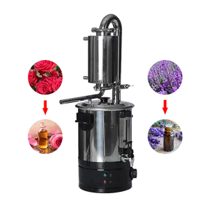 10L Zitronengras Rose Lavendel Jasmin Destillation Ätherisches Öl Herstellung Hydro sol Extraktion presse Maschine
