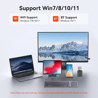 Penerima & Pengirim USB WiFi 6 AX900 Tanpa Driver, Dual Band 2-in-1, Adaptor Wi-Fi BT5.4 untuk PC Laptop