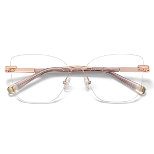 MS 85010 Gafas de Mujer TR90+Metal Estilo Ojo de Gato Sin Montura con <span class=keywords><strong>Clip</strong></span> Magnético y <span class=keywords><strong>Lentes</strong></span> TAC de Armazón Rectangular - Product Image 4