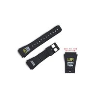 Correas de Reloj de Resina Negra Compatibles con CA-55, CA-62, W-721 y Otros Modelos de 20 mm, 238P3PD1A