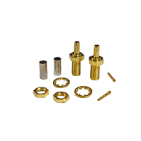 Conector Coaxial MCX-C-KY1.5 Chapado en Oro al por Mayor, Conector Hembra MCX para RG316 RG174