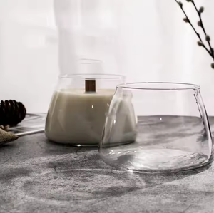 Fábrica al por mayor Cilindro transparente vacío 45oz Vasos de vidrio modernos Portavelas transparente Vaso Tarro de vela para la fabricación de velas - Product Image 3
