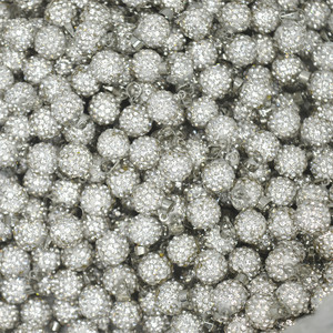 MYF Free 10-12mm brillante <span class=keywords><strong>Disco</strong></span> Crystal Pave Ball pendientes señoras compromiso regalo fina plata esterlina Stud joyería pagar envío - Product Image 3