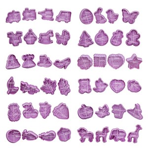 Lot <span class=keywords><strong>de</strong></span> 4 <span class=keywords><strong>emporte</strong></span>-pièces à biscuits DIY en forme <span class=keywords><strong>de</strong></span> dessin animé, moule à biscuits 3D en plastique, outils <span class=keywords><strong>de</strong></span> décoration <span class=keywords><strong>de</strong></span> biscuits - Product Image 4
