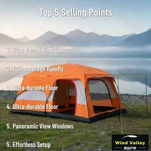 Tente de Glamping Wind Valley Sur Mesure pour Hôtels de Luxe, Grande Tente de Camping Familiale Étanche - Product Image 2