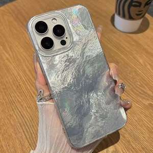 Excelente Funda Protectora para Teléfono Móvil con Diseño de Glaciar e Impresión de Flores Blancas y Naranjas Pequeñas, para <span class=keywords><strong>iPhone</strong></span> 11 12 <span class=keywords><strong>13</strong></span> 14 15 16 17 <span class=keywords><strong>Pro</strong></span> <span class=keywords><strong>Max</strong></span> - Product Image 2