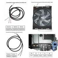 24V universel PVC sous tableau de bord AC unité automobile siège de refroidissement climatiseur pour voitures camions fourgons caravanes