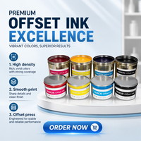 Encre offset à faible odeur, haute densité de couleur pour presse offset commerciale