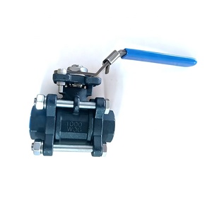 Precio al por mayor Proveedor <span class=keywords><strong>de</strong></span> China Válvula <span class=keywords><strong>de</strong></span> bola <span class=keywords><strong>de</strong></span> acero <span class=keywords><strong>de</strong></span> tres piezas (3PCS) con operación manual - Product Image 2