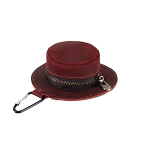 Vintage Genuine Leather Mini Coin <b>Purse</b> Handmade <b>Small</b> Keychain Pendant Unisex Solid Color Below 2 Inch Spring 2024 - Product Image 5