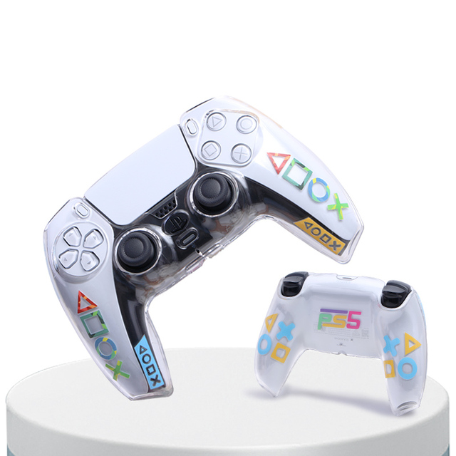 Game Controller Crystal Protective Sleeve Limited Theme Anti-Fall Personality Creative Accessories Hard Case for PS5 PS4