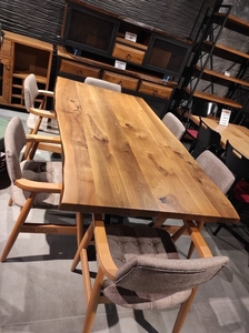 Tavolo <span class=keywords><strong>da</strong></span> Pranzo di Design per Ristorante in Legno Massello di Noce con Bordo Grezzo a Prezzo di <span class=keywords><strong>Fabbrica</strong></span>, Arredamento Moderno per <span class=keywords><strong>Cucina</strong></span> - Product Image 6