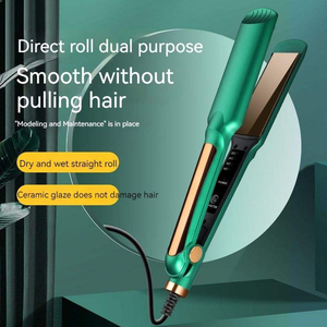 Fer à lisser professionnel en titane fer plat Salon électrique <span class=keywords><strong>Plancha</strong></span> De Cabello hôtels personnalisés garantie 1 an Offre Spéciale - Product Image 2
