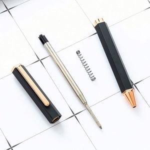 New 1.0Mm Custom Logo Hexagonal Barrel Signature Premium Business Metal Ballpoint Hotel Corporate Advertising Gift <b>Pen</b> - Product Image 4