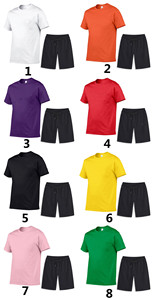 Tute da uomo con Logo personalizzato in cotone con 15 colori per la vendita calda <span class=keywords><strong>T</strong></span>-<span class=keywords><strong>Shirt</strong></span> grafica Set corto in due pezzi di abbigliamento e Set da Jogging - Product Image 2