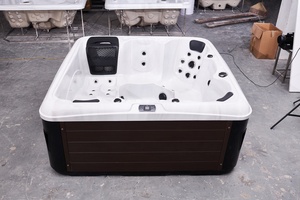 JOYSPA JY8008 Bañera de hidromasaje para jardín al aire libre Piscina Bañera de hidromasaje para 6 personas e hidromasaje con características de spa - Product Image 3