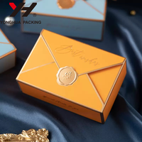 Boîtes cadeaux en forme d'enveloppe pour emballages de chocolat, en papier écologique, imprimées avec logo personnalisé