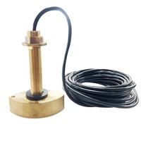 Fournitures marines Transducteur en bronze à coque traversante 50 & 200KHz Transducteur de détecteur de poisson de 600 watts