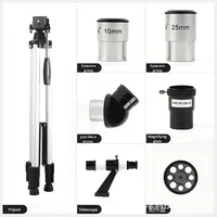 Telescopio Astronómico 80500 HD de Alta Magnificación HD 20-150x Profesional para Observación de Estrellas y la Luna Monocular