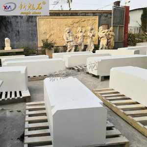 Nouvelle Banc de jardin extérieur en pierre magique, forme irrégulière, épaisseur 3 cm, taille personnalisée, pour pot de plante en béton apparent - Product Image 1
