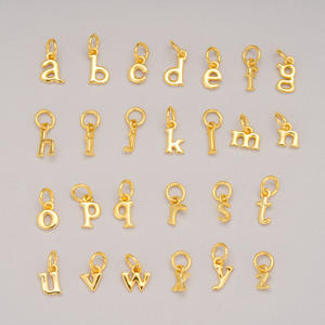 مجوهرات فواماي البسيطة الفضية اللامعة ، دلايات حروف أولية ، معلقات أبجدية لشخصية لصنع ديي - Product Image 3