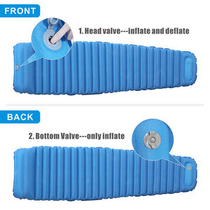 HOMFUL-colchón de aire inflable, cojín de dormir para momia con bomba - Product Image 3