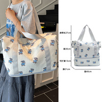 Bolsa de Maternidad Expandible, Ligera, Impermeable, de PU, con Cierre de Cremallera, Diseño Moderno y Capacidad Media