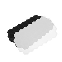Meistverkaufte 37-Gitter-Bienenstock-Eisform mit Deckel, 10-Fach-Silikon-Gelbehälter