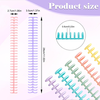 Bobines de reliure en spirale en plastique colorées épines de reliure de peigne pour les fournitures scolaires de bureau de fichier de Document d'affaires d'étudiant