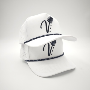 Tactical Performance 5 Panel Golf <b>Cap</b> Custom Embroidery Logo Low MOQ OEM Laser Perforated <b>Quick</b> <b>Dry</b> Waterproof Athletic Headwear - Product Image 3