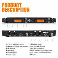 XTUGA IEM1200 Système de monitoring intra-auriculaire sans fil UHF professionnel pour instruments de scène