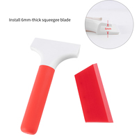 YLWRAP Raclette en caoutchouc souple pour l'installation de film teinté et de protection de peinture (PPF) sur vitres de voiture, avec poignée antidérapante, essuie-glace pour vitres automobiles, outil pour pose de vinyle