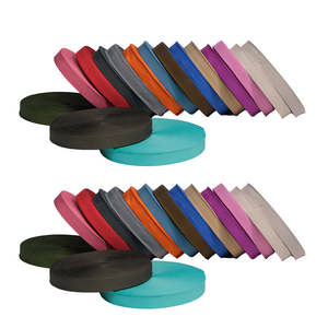 סרט בד פוליאסטר-כותנה עמיד עם דוגמת פסים רקומים, 25 מ\"מ, 100 יארד בגליל אחד, במלאי, במחיר מפעל. - Product Image 2