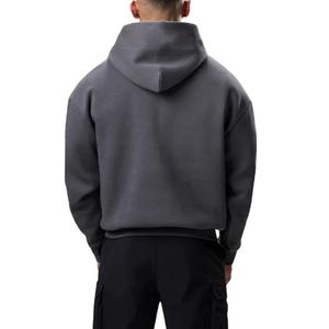 Sudadera con Capucha Personalizada para Hombre, Talla Grande, 400 g/m², Media Cremallera, Logotipo Bordado Personalizado, Sudadera Gruesa para Hombre - Product Image 2