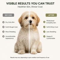 Shampooing de toilettage pour animaux de compagnie personnalisé, doux, sans irritation, anti-odeur, anti-démangeaisons, antibactérien, pour chiens et chats |   OEM disponible