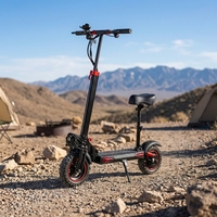 Scooter électrique pliable tout-terrain 1200W, 48V, en alliage d'aluminium, vitesse 50 km/h, autonomie 40-60 km, pour adultes