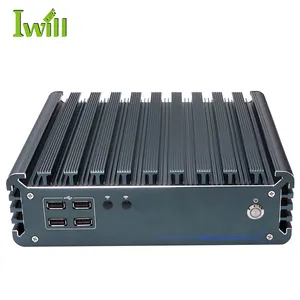 Newest Fanless Industrial Pc I3 I5 I7 12th Gen With 4*HD-MI 4K Display 4*COM For Industrial Application