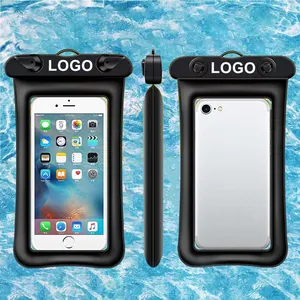 厂家批发pvc防水浮动手机袋户外旅行游泳干沙滩袋定制pvc防水手机