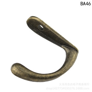 Antique Style Zinc Alloy <b>Wardrobe</b> Hook Ba46 Wall Mount 36mm Height <b>Small</b> Single Hook For Closet Storage - Product Image 3